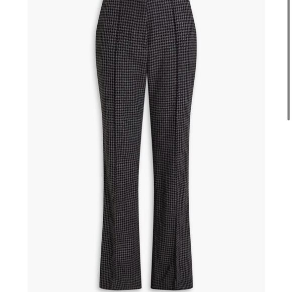 Nanushka Juliet Wool Houndstooth Pants Grey Size S Wool Blend - Picture 16 of 16